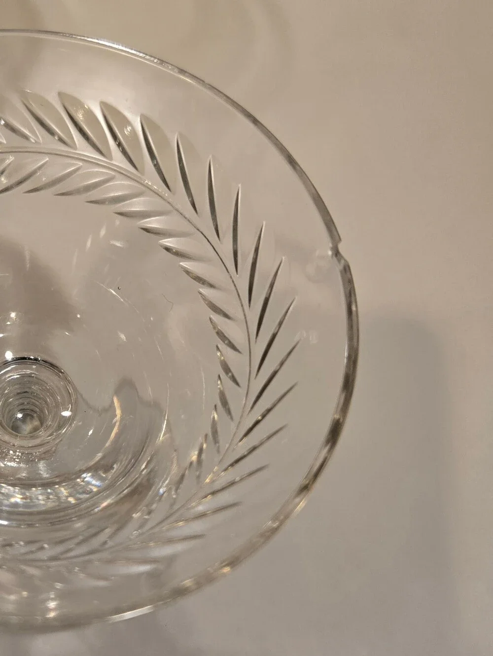 Vintage Tiffin-Franciscan Crystal Sherry Stemware In Woodstack Pattern X 7